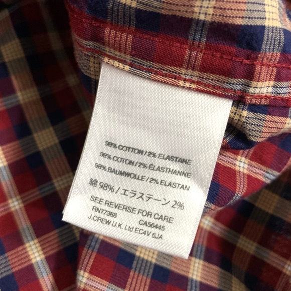 J. CREW MERCANTILE L/S Plaid Flex Slim Fit Shirt - Picture 4 of 6